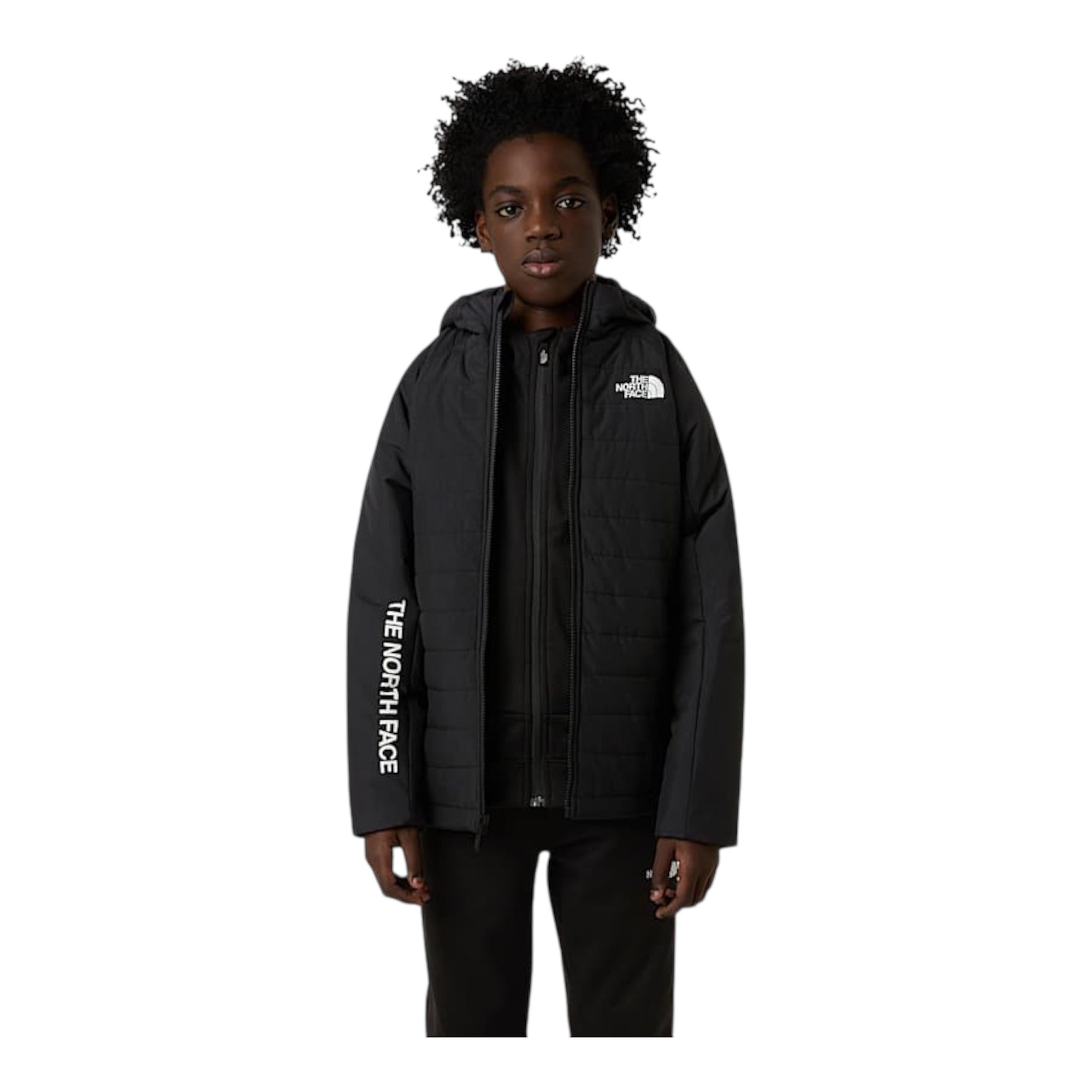 The North Face Giacca Never Stop Ragazzo NF0A89HRJK31 Nero Sintetico aperto cappuccio