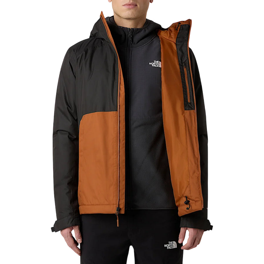 The North Face Giacca imbottita Millerton da uomo NF0A3YFIC791 mattone-nero - frontale 