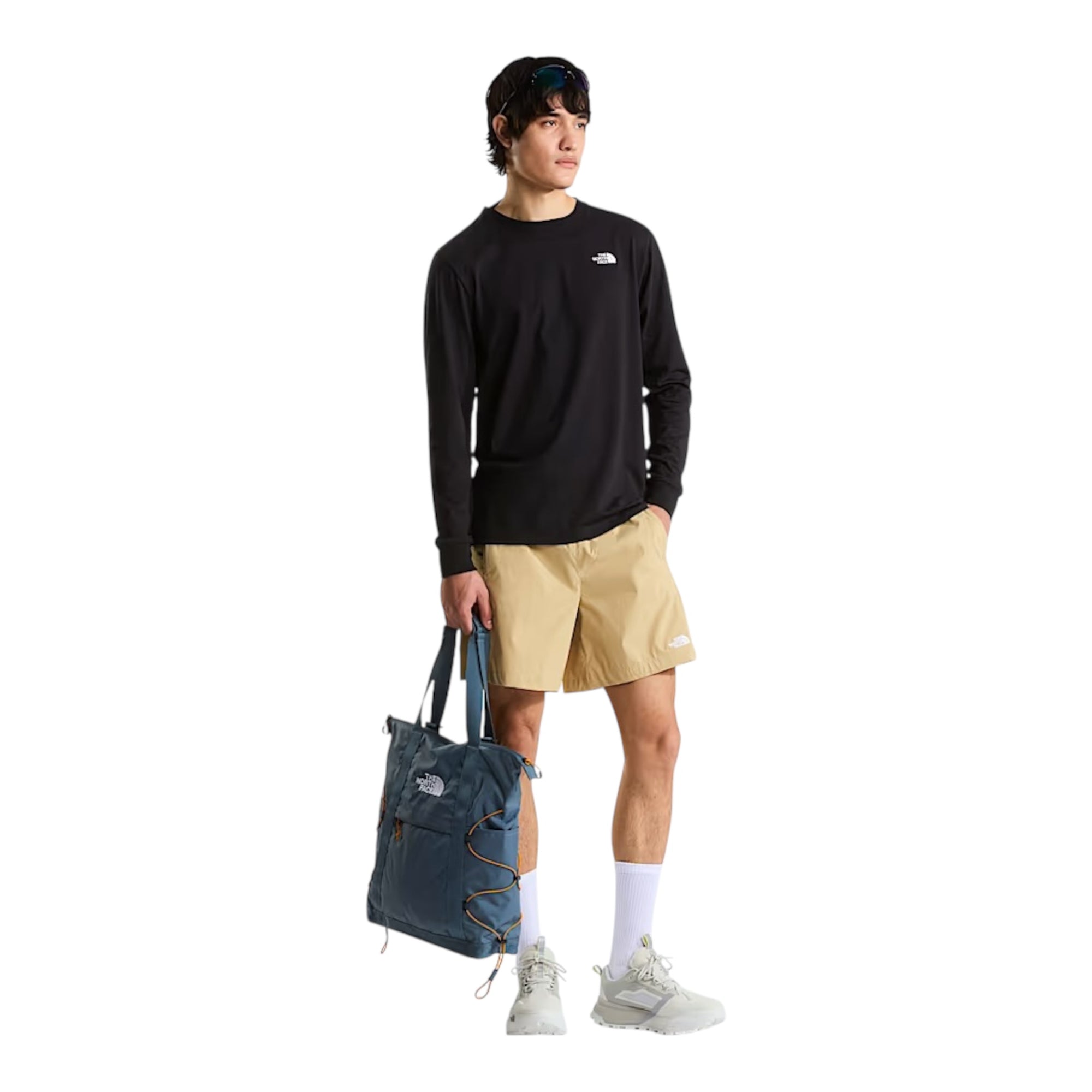 The North Face T-shirt Manica Lunga Evolution Simple Dome Uomo NF0A8EU3JK31 Nero abbinato