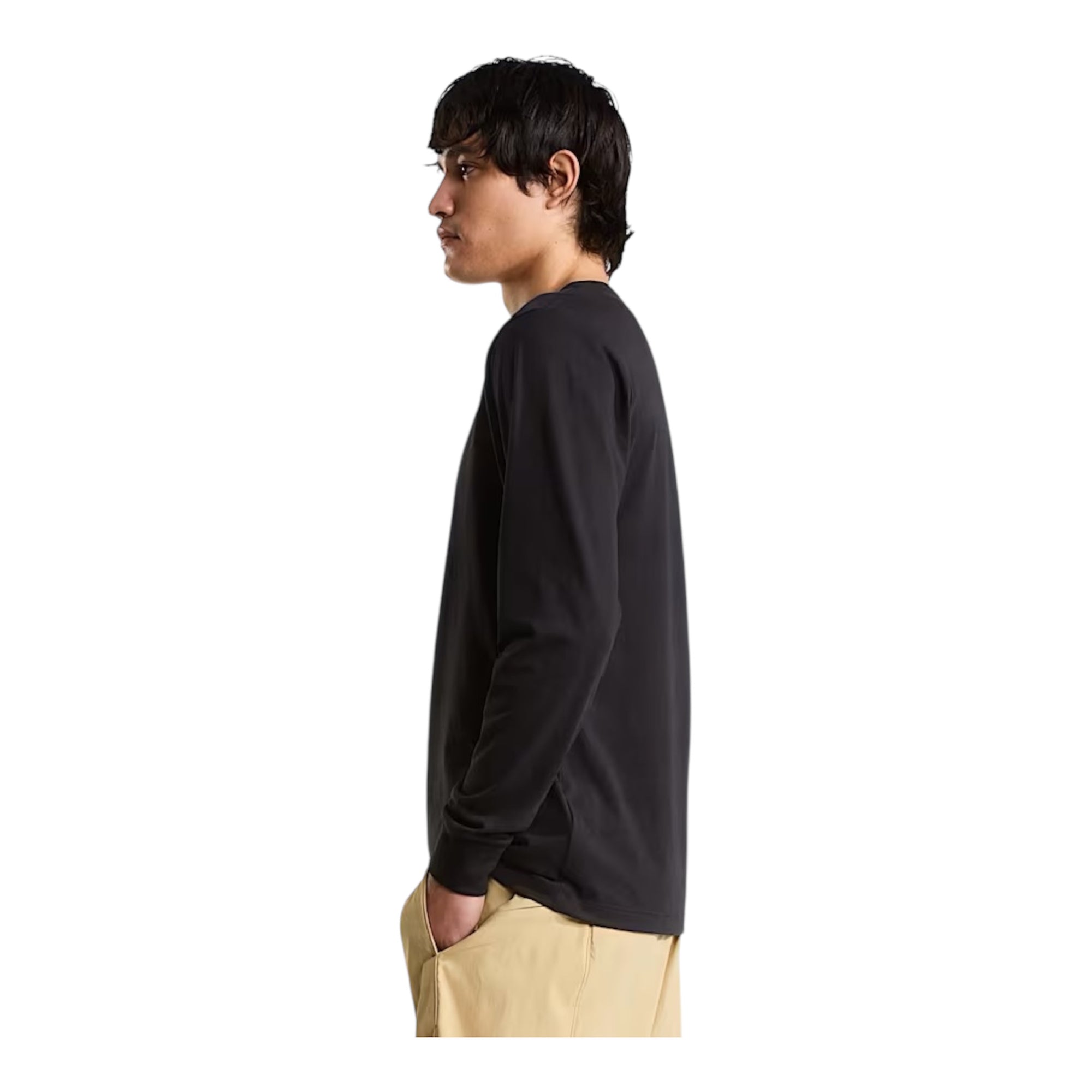 The North Face T-shirt Manica Lunga Evolution Simple Dome Uomo NF0A8EU3JK31 Nero abbinato lato