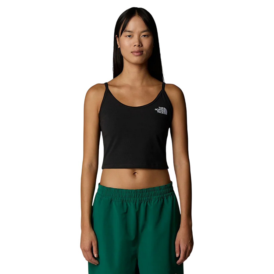 The North Face canotta da donna aderente Slim Crop Tank NFA55AQJK3 nero