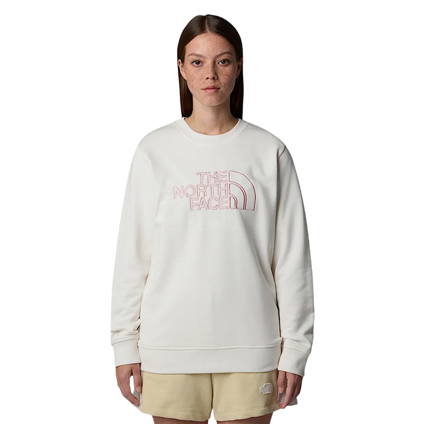 The North Face felpa con girocollo da donna Drew Peak Light NF0A8C1EATW sabbia bianca-rosa