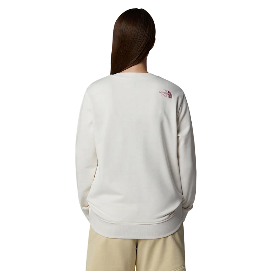 The North Face felpa con girocollo da donna Drew Peak Light NF0A8C1EATW sabbia bianca-rosa