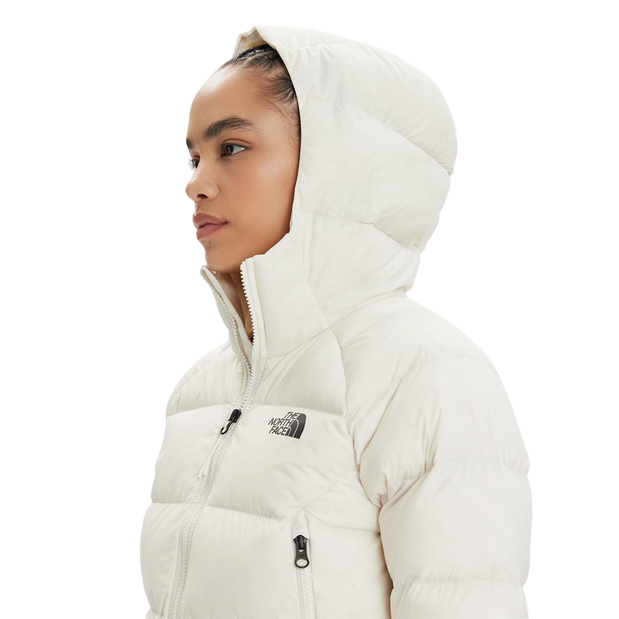 The North Face giubbotto in piuma con cappuccio da donna Hyalite NF0A3Y4RQLI duna bianca cappuccio
