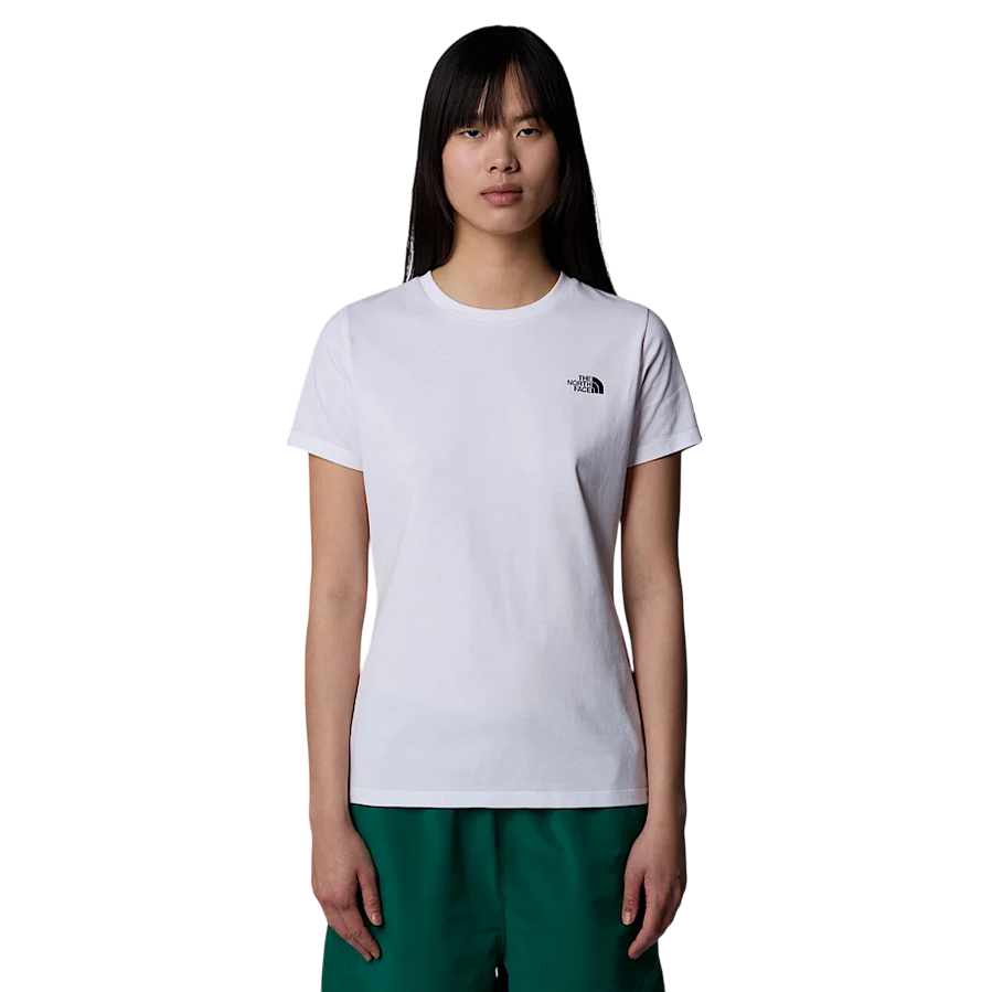 The North Face maglietta manica corta da donna Simple Dome Slim NF0A87NHJK3 bianco