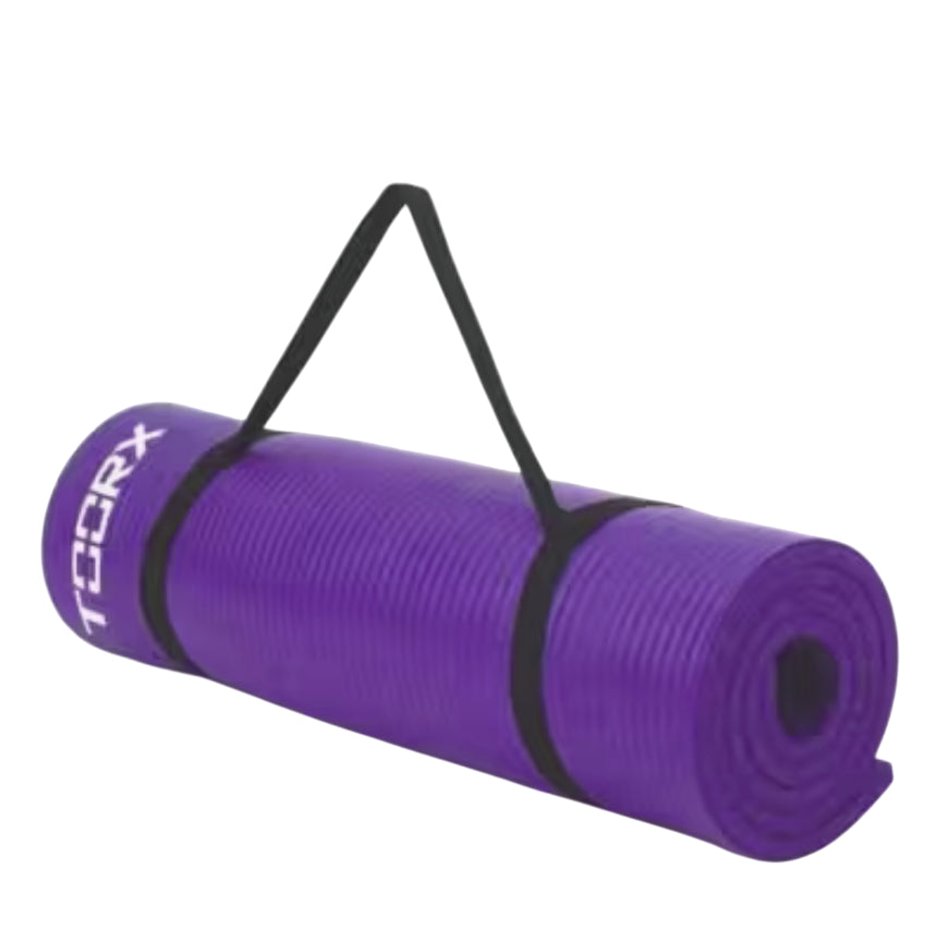 Toorx Materassino Fitness con Maniglia MAT-185 Viola – Comfort e Portabilità