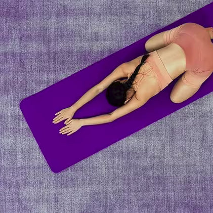 Toorx Materassino Fitness con Maniglia MAT-185 Viola – Comfort e Portabilità