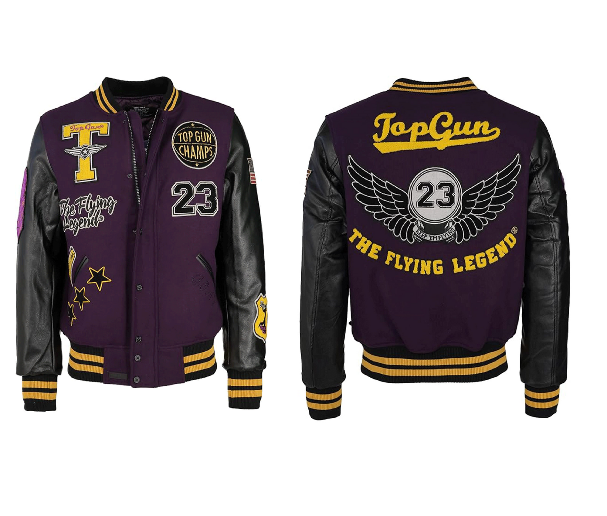 Top Gun Giubbotto Bomber da uomo 01G0186 022 viola