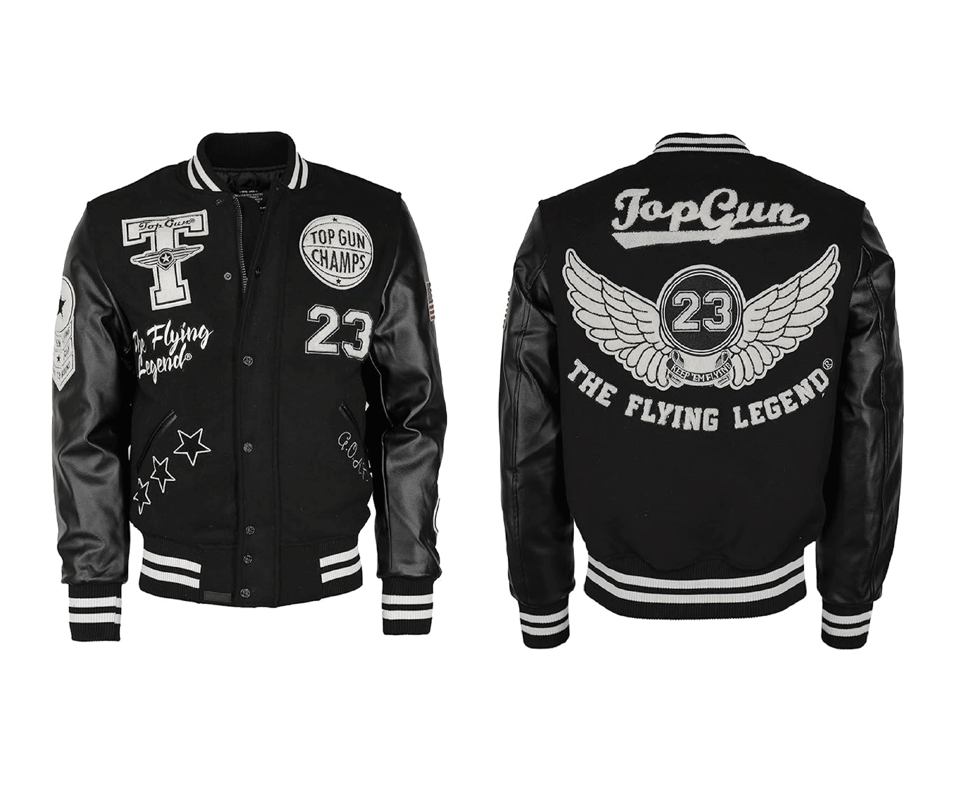 Top Gun Giubbotto Bomber da uomo 01G0186 nero