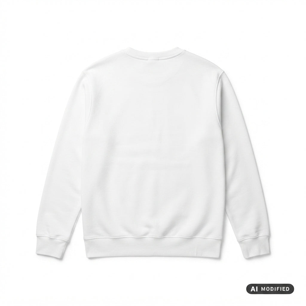 Champion Felpa Junior Girocollo in cotone felpato 307353-WW001 bianca