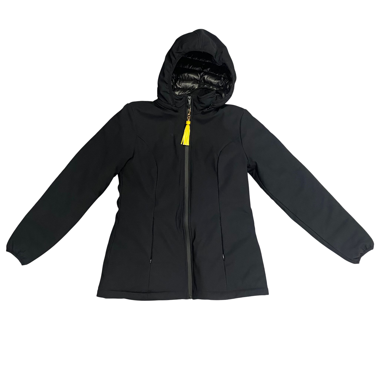 Trez Giacca da donna con cappuccio staccabile JUSTICE-1001 M47130 281 nero