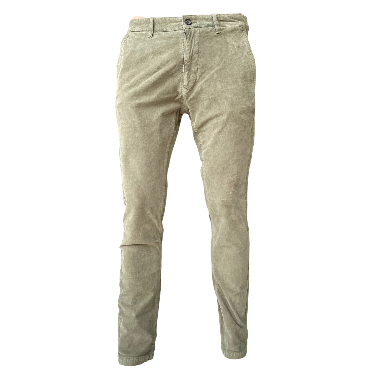 Trez Pantalone Uomo Velluto Millerighe M49592 408 PROT-CORD Verde – elegante, comfort, moda uomo