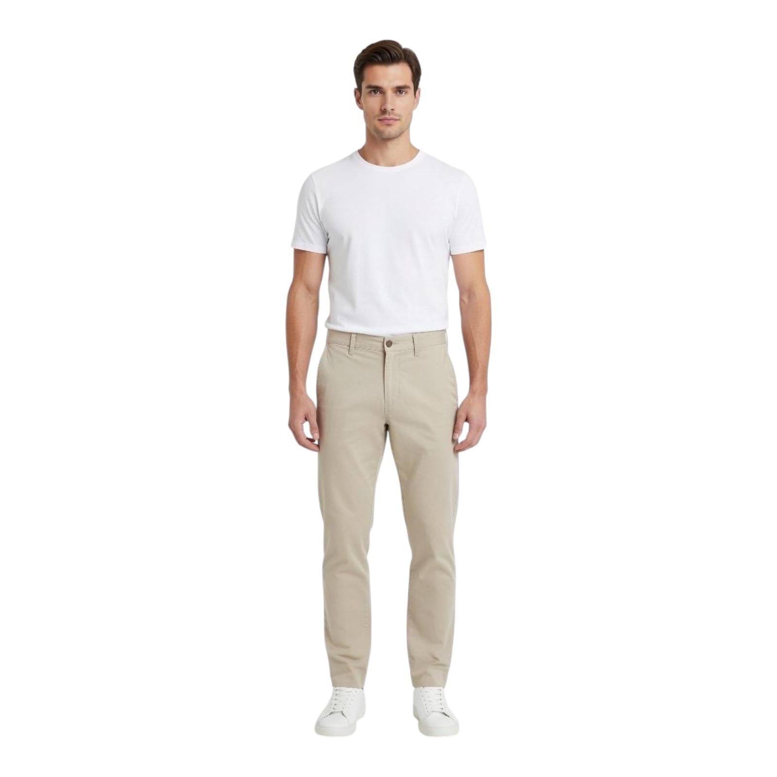 Trez uomo pantalone in cotone SONG6K-1035BST M50182 929 mastice