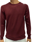 Trez maglia girocollo da uomo Manfred  M48501 167 bordò