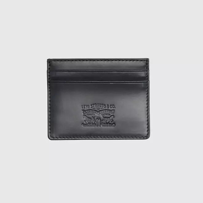 Levi's Porta carte in pelle 005H10001 nero