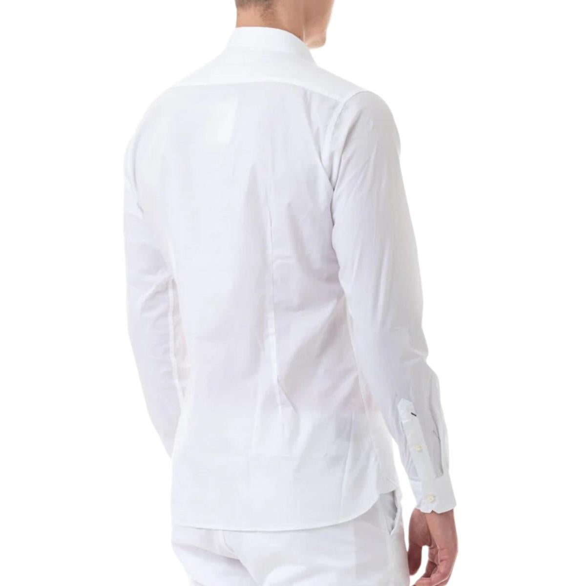 U.S. Polo Assen Camicia casual da uomo manica lunga Zam 50655 66188 100 bianco