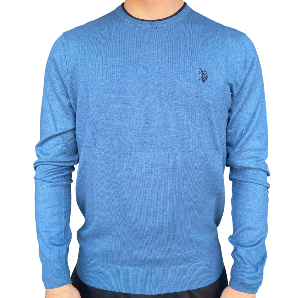 U.S. Polo Assn. maglioncino girocollo da uomo Alf US40173010 187 ottanio