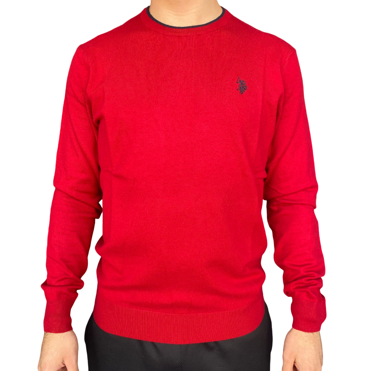 U.S. Polo Assn. maglioncino girocollo da uomo Alf US40173010 256 rosso