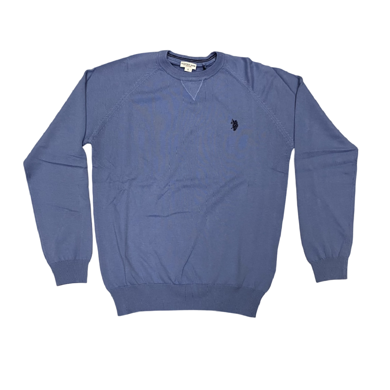 U.S.Polo Assn maglia girocollo da uomo con manica raglan US41173003 473 celeste