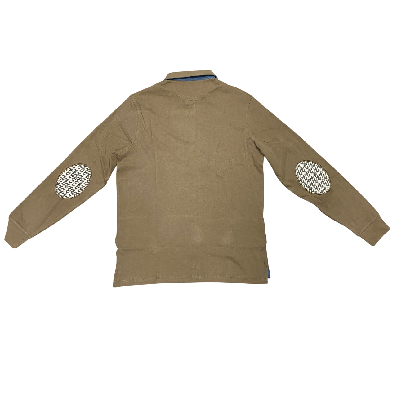 U.S. Polo Assn. Polo Manica Lunga da Uomo in Cotone Lyle Helbow US42177017 168 Beige – Eleganza Sportiva, Comfort Naturale e Versatilità Stagionale - retro 