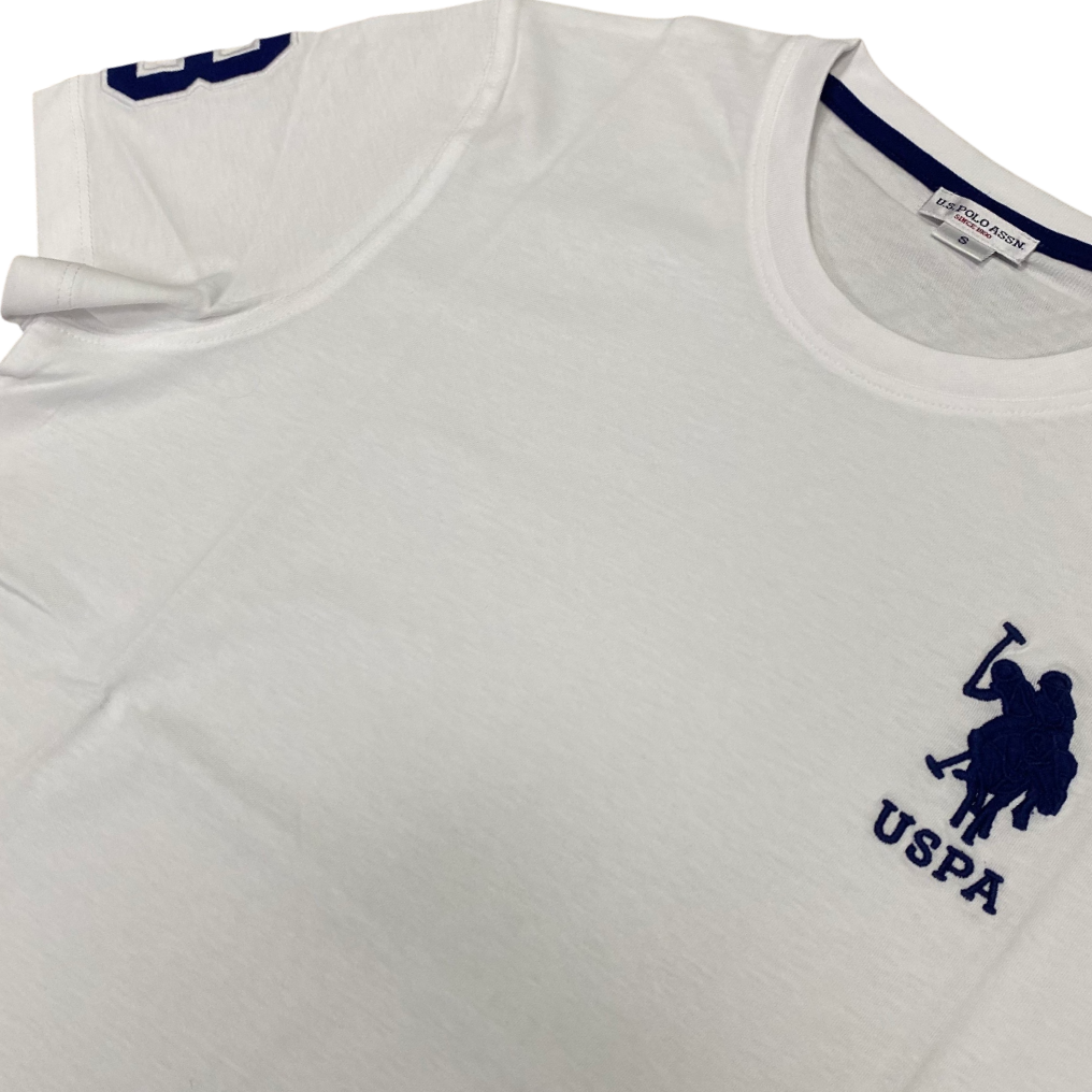 U.S. Polo Assn. maglietta manica corta da uomo in cotone Mick US41154019 100 bianco