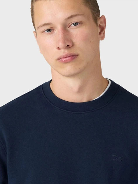 Levi’s – Felpa Uomo New Original Housemark 359090081 blu| Cotone Better Cotton, Logo Iconico, Comfort Casual Everyday