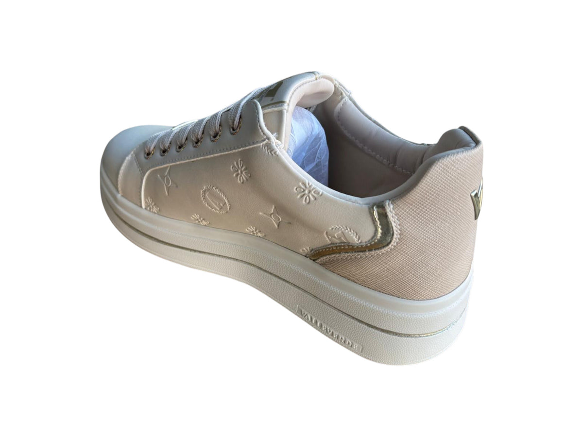 Valleverde scarpa sneakers da donna con zeppa 35494L avorio