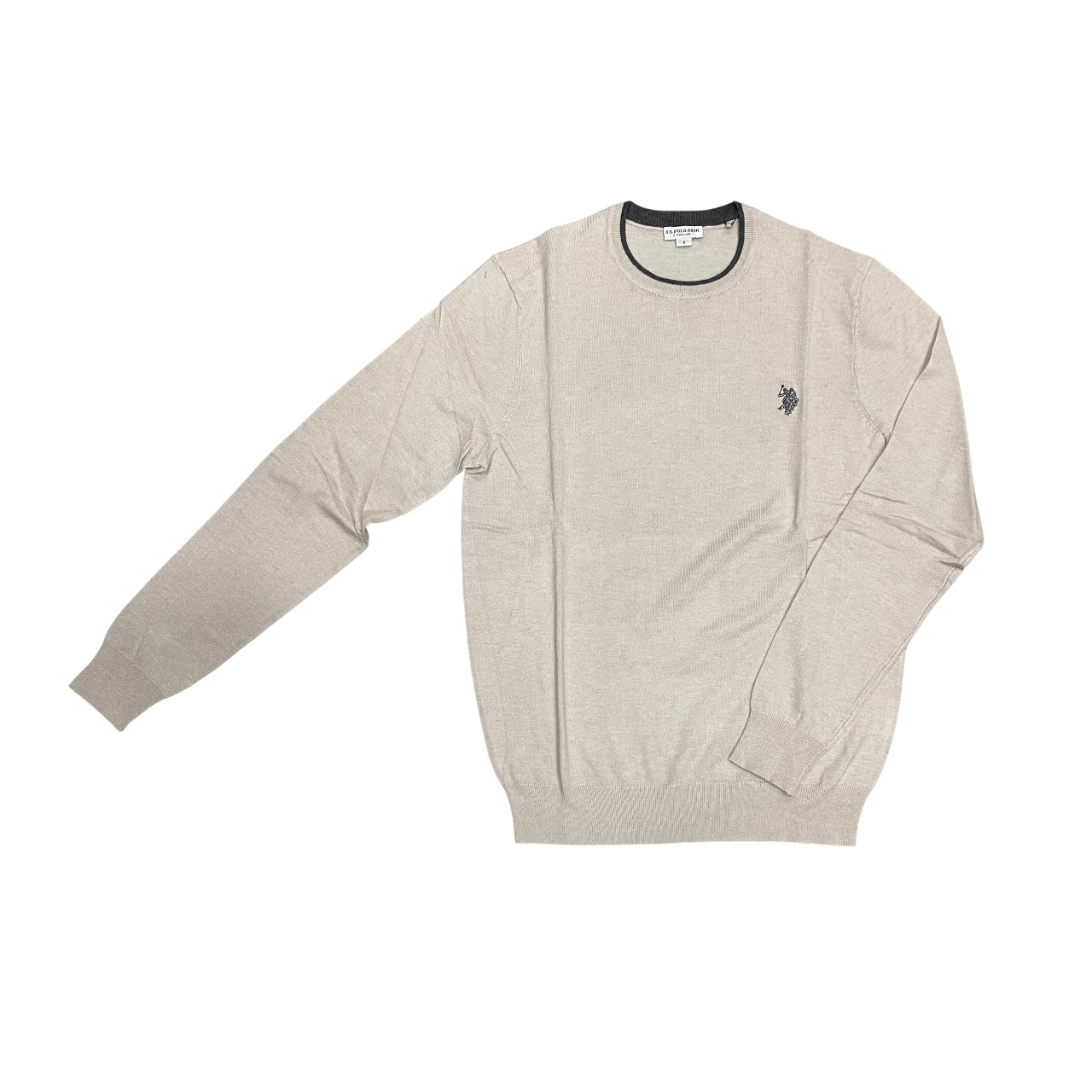 US Polo Assn Maglia Girocollo Misto Lana e Viscosa US42173007 208 grigio – Comfort Classico, Stile Versatile e Qualità Tradizionale