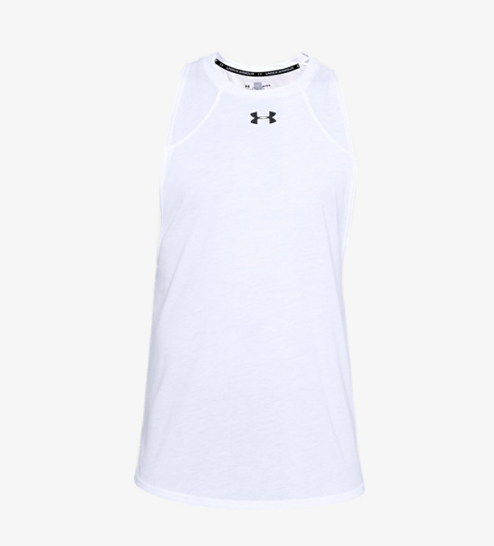 Canotta Under Armour Zone 1326706-100 da uomo per basket, vista frontale