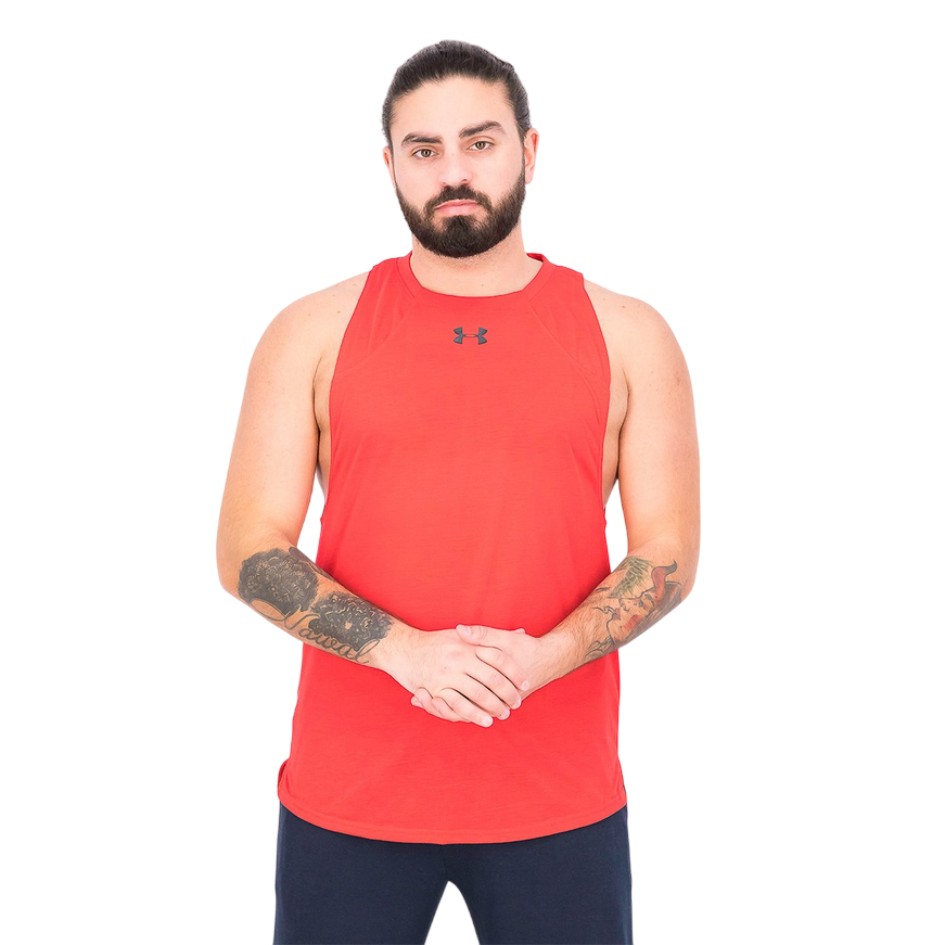 Canotta Under Armour Zone 1326706-600 da uomo per basket, vista frontale