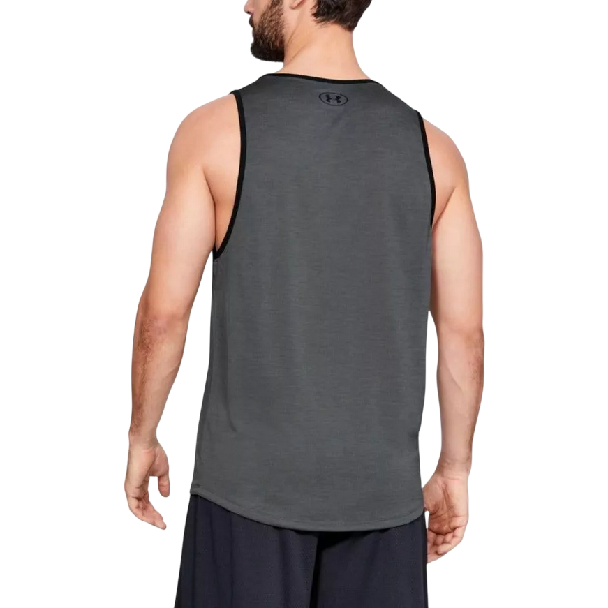 Canotta sportiva Under Armour Zone per uomo, tessuto tecnico performance ideale per allenamento intenso, posteriore