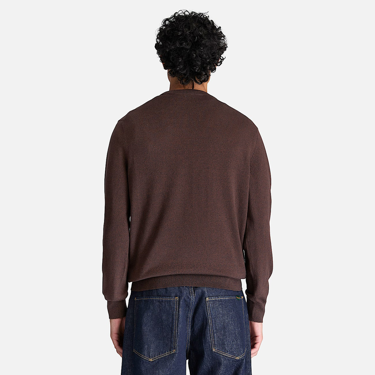 Timberland Maglione Girocollo in Cotone Williams River da Uomo TBC0YHAZ C36 marrone
