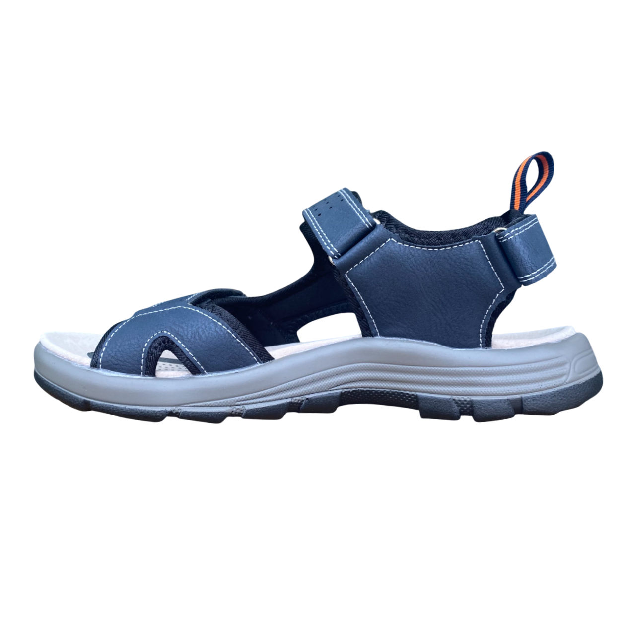 Valleverde sandalo da uomo con plantare ergonomico in pelle 54803 blu