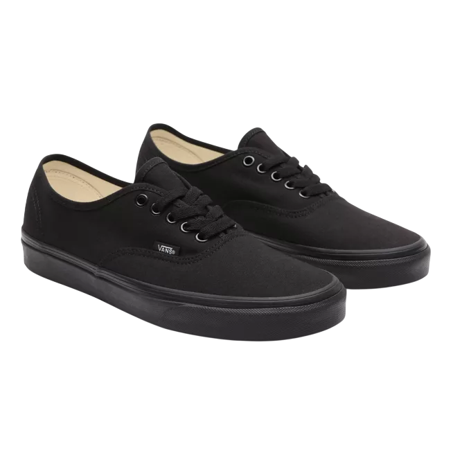 Vans Authentic VN000EE3BKA tela nera unisex vista frontale