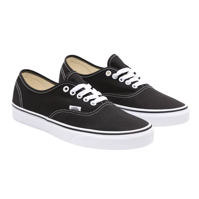Sneakers Vans Authentic VN000EE3BLK nere con suola in gomma vulcanizzata e design classico - frontale