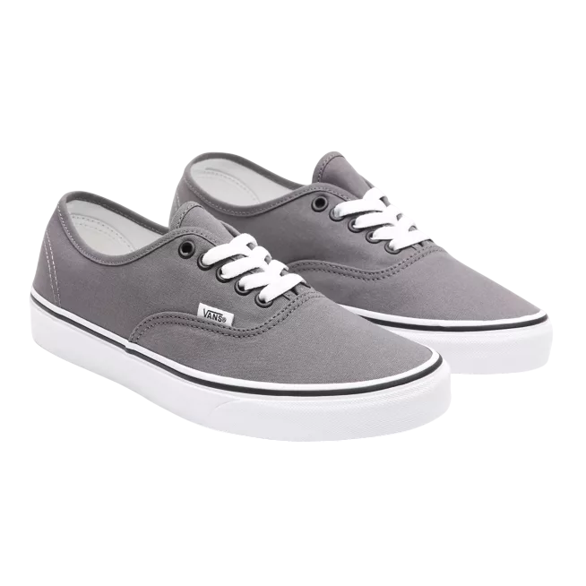 Vans Authentic VN000JRAPBQ unisex grigio-nero vista frontale