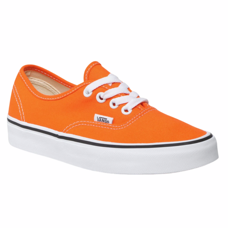 Sneakers Vans Authentic VN0A5KRDAVM1 arancioni unisex con suola in gomma vulcanizzata e design classico colorato - frontale