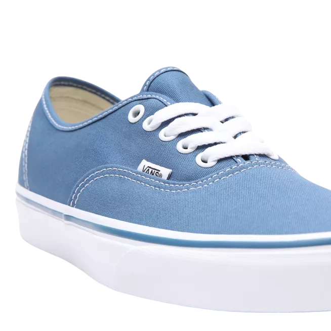 Sneakers Vans Authentic VN0EE3NVY blu chiaro da uomo con suola in gomma vulcanizzata e design classico in tela navy - lacci