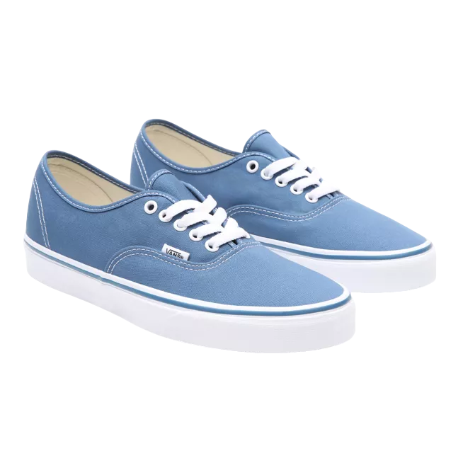Sneakers Vans Authentic VN0EE3NVY blu chiaro da uomo con suola in gomma vulcanizzata e design classico in tela navy - frontale