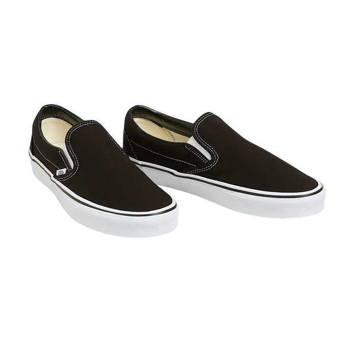 Sneakers Vans Classic Slip-On VN000EYEBLK nere in canvas con design slip-on senza lacci iconico, vista frontale