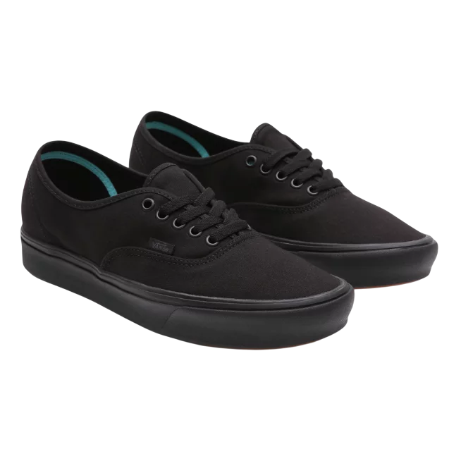 Vans Comfycush Authentic nere unisex, modello VN0A3WM7VND con suola ComfyCush e battistrada waffle - frontale