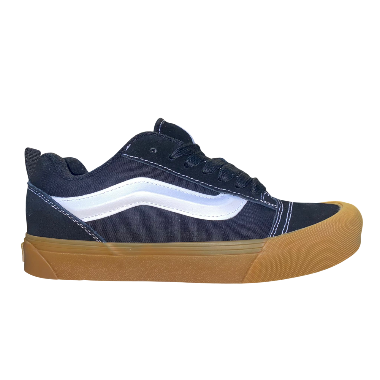Vans scarpa sneakers da uomo Knu Skool VN0009QCB9M1 nero-bianco