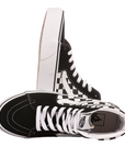 Vans scarpa sneakers alta da donna con zeppa SK8-Hi VN0A3TKNQXH1 nero-bianco