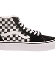 Vans scarpa sneakers alta da donna con zeppa SK8-Hi VN0A3TKNQXH1 nero-bianco