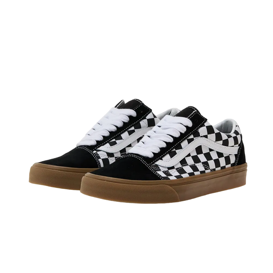 Vans scarpa sneakers da adulti Old Skool con quadri VN0A2Z42BM81 nero-bianco