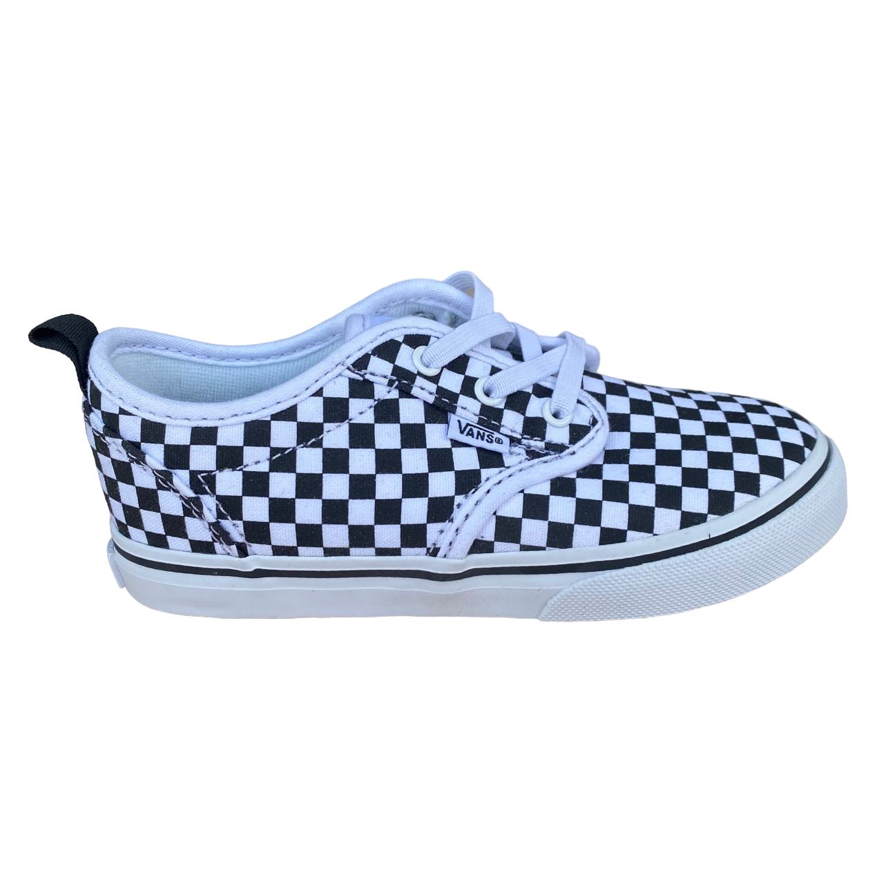 Vans scarpa sneakers da bambini Atwood Slip-On VN0A2XSPHRK quadri bianco nero