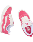 Vans scarpa sneakers da donna Knu Skool VN0009QCBJ11 rosa bianco