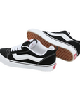 Vans scarpa sneakers da uomo Knu Skool VN0009QC6BT1 nero-bianco