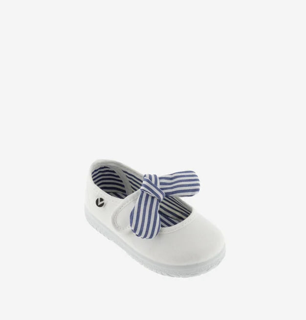 Victoria Ballerine Bambina Ojalá 105110 Bianco - Tela Cotone