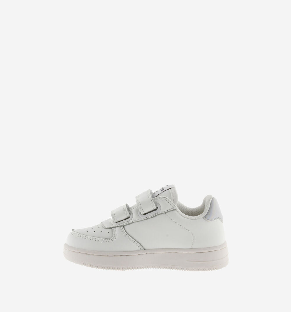 Victoria scarpa sneakers da bambina con strappo e glitter 1124106 bianco
